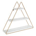 Accent Shelf White Gold 3 Shelves 1
