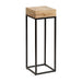 Side Table Natural Black 8x8x23 1