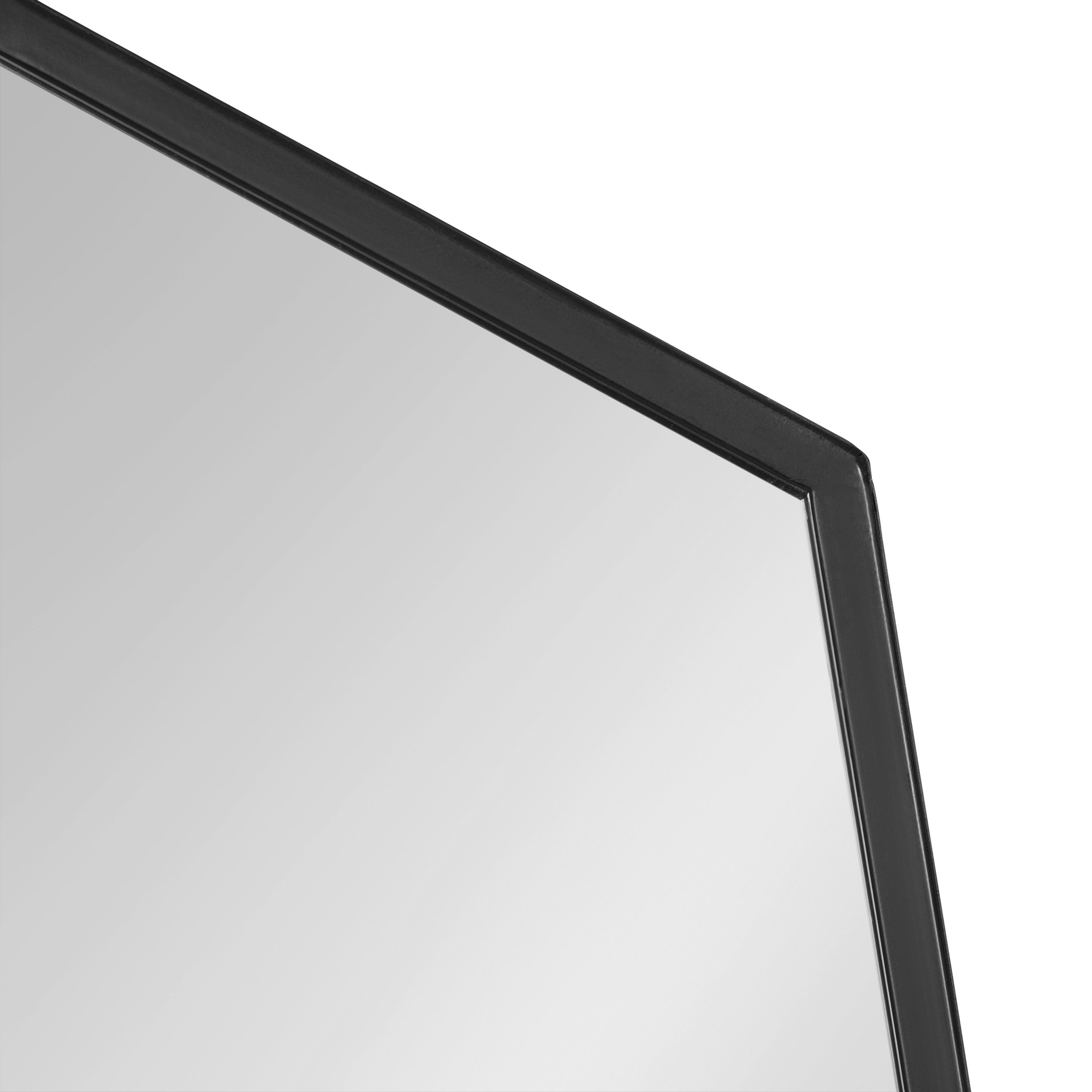 Irregular Mirror Black 23x30 3