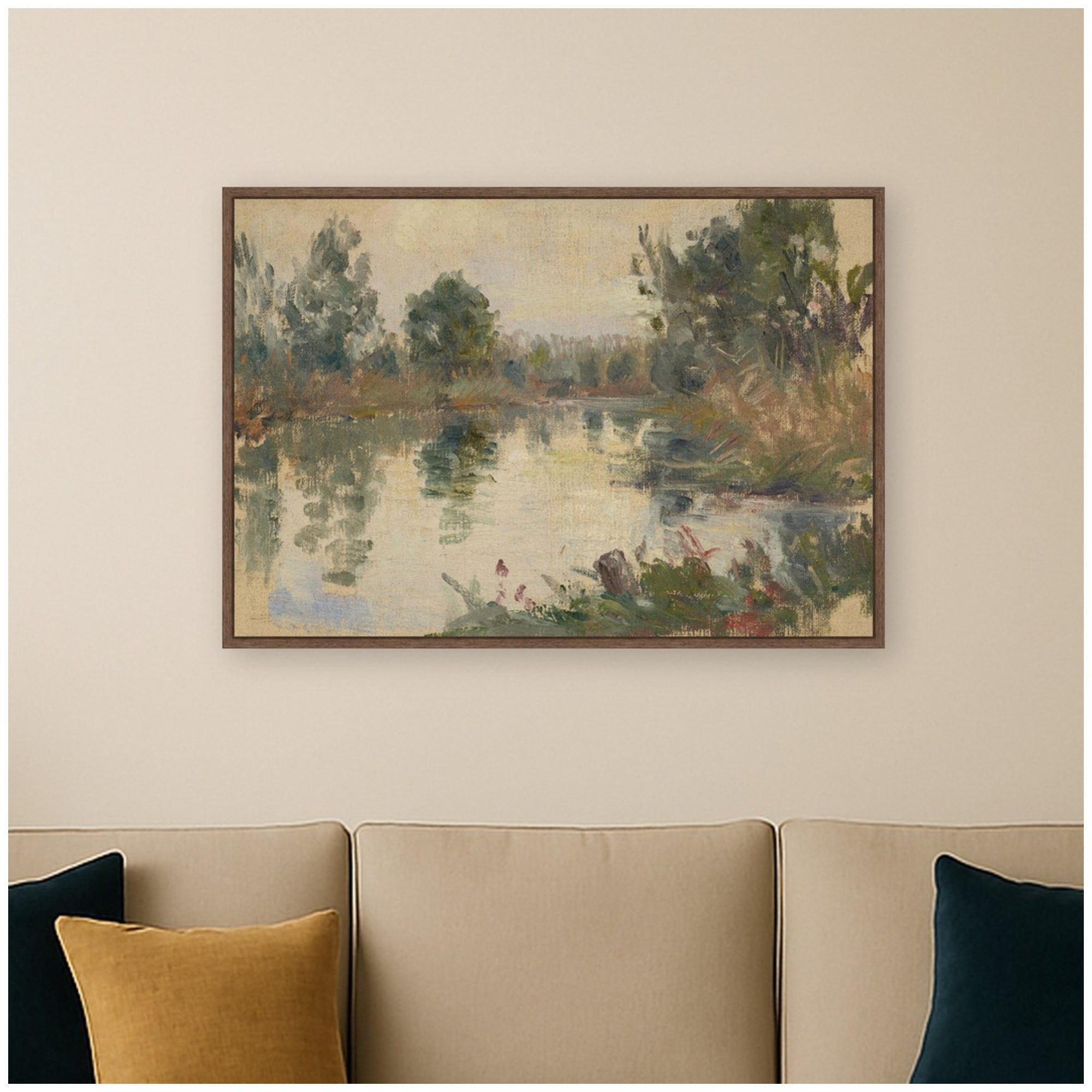 Framed Canvas 33x23 Sylvie Walnut 5