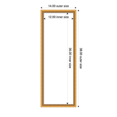 Dry Erase Board Belmont Rope Gold 14x38 2