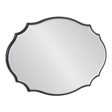 Scallop Mirror Black 18x24 1