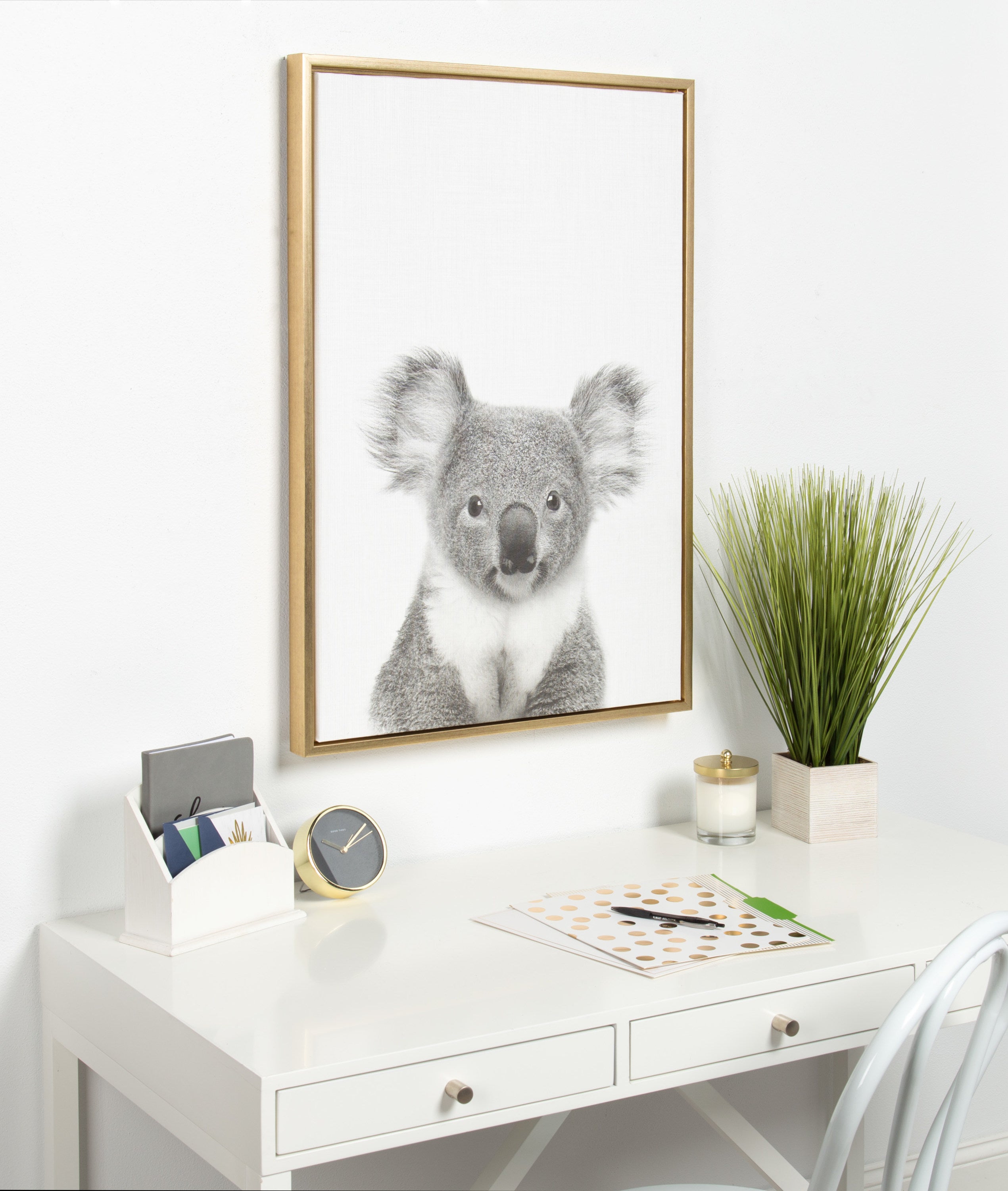 Framed Canvas 23x33 Sylvie Bright Gold 5