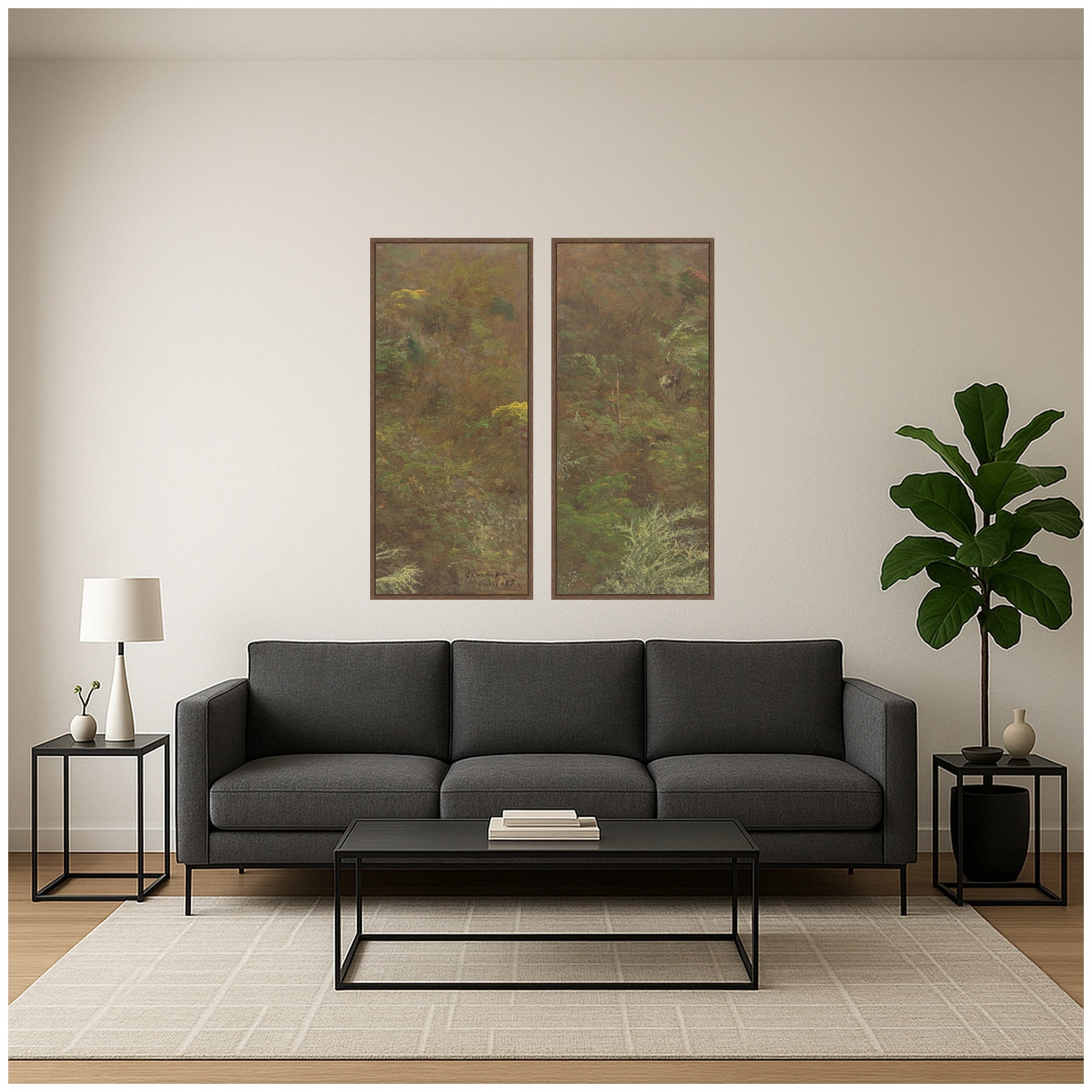 Art Set 2 Piece Set 18x40 Sylvie Walnut 6