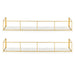 Floating Shelf 2pk 24" White Gold 2