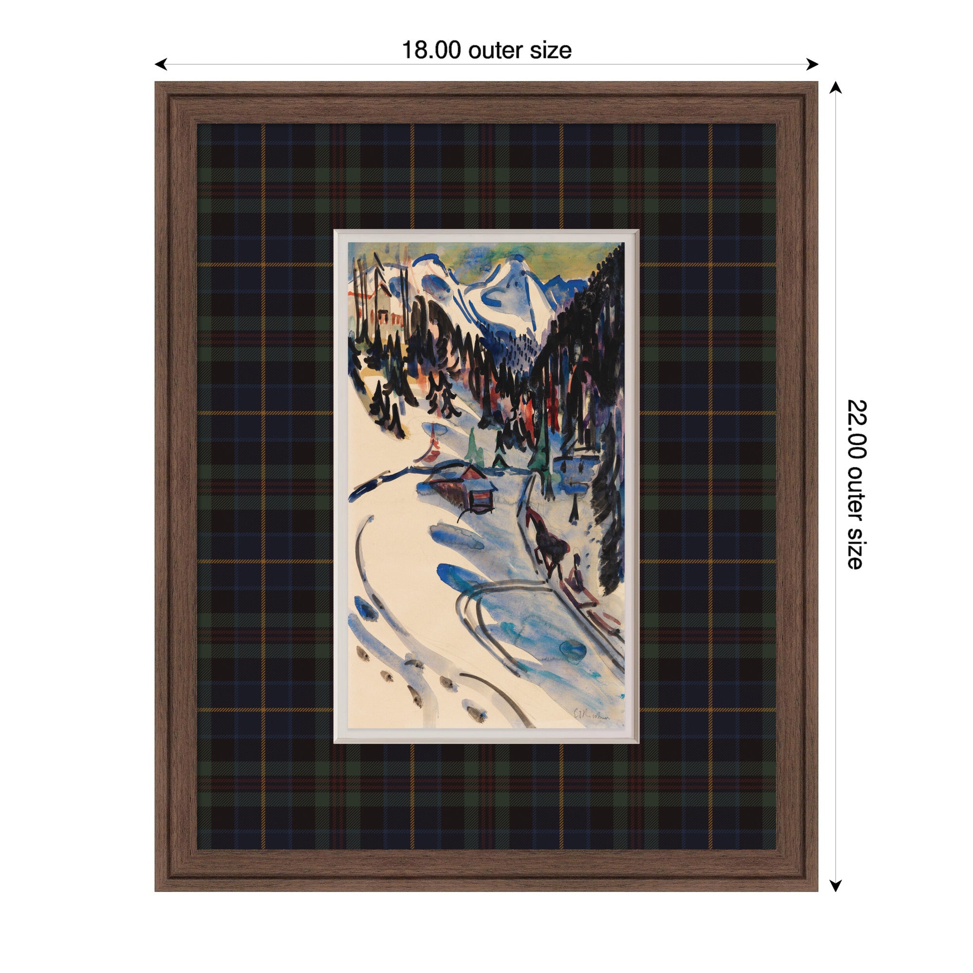 Framed Art Florence Medium Brown 18x22 2