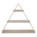 Accent Shelf Rustic Brown Gold 3 Shelves 3