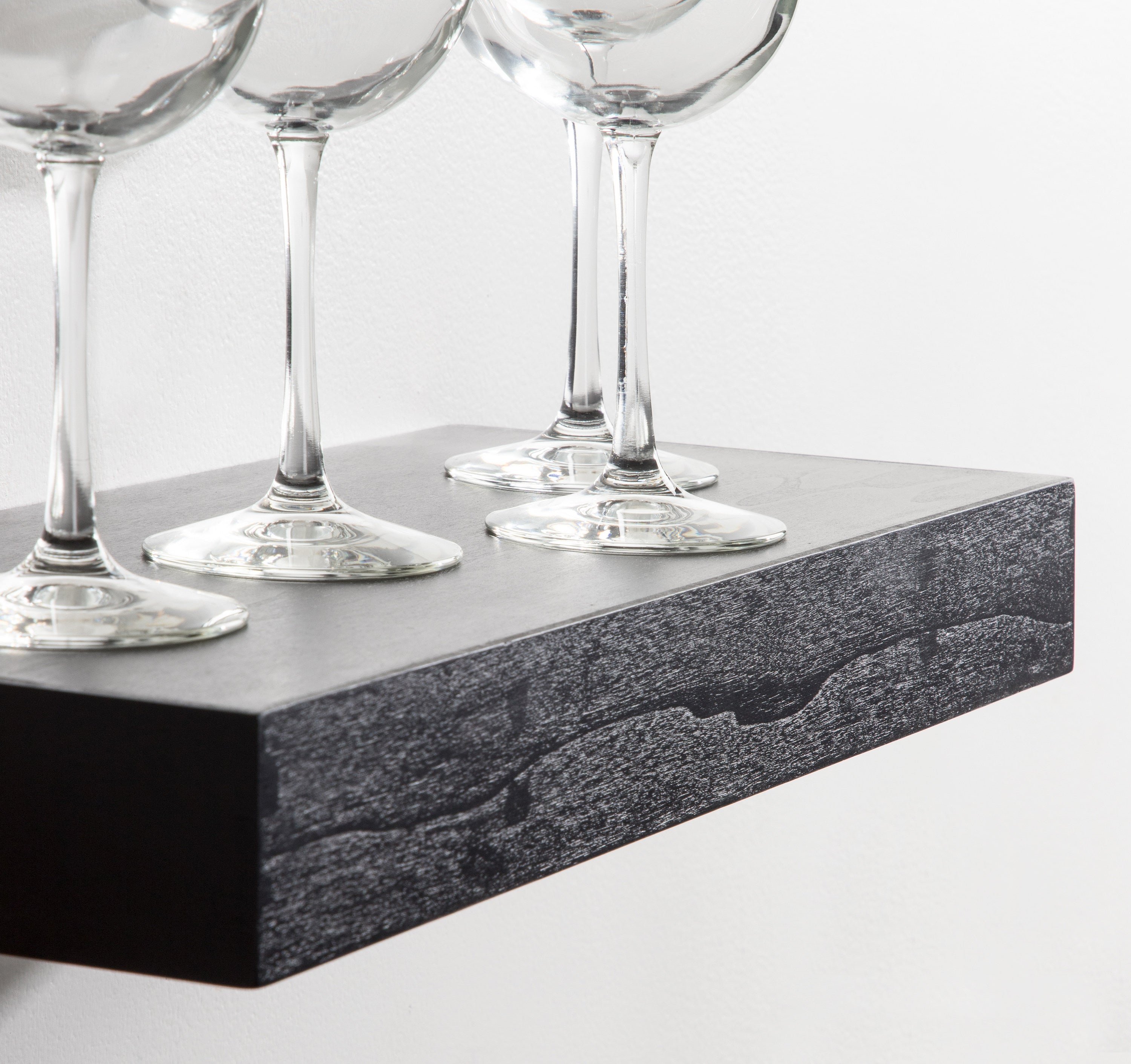 Floating Shelf 2 Piece 18 Inch Black 8