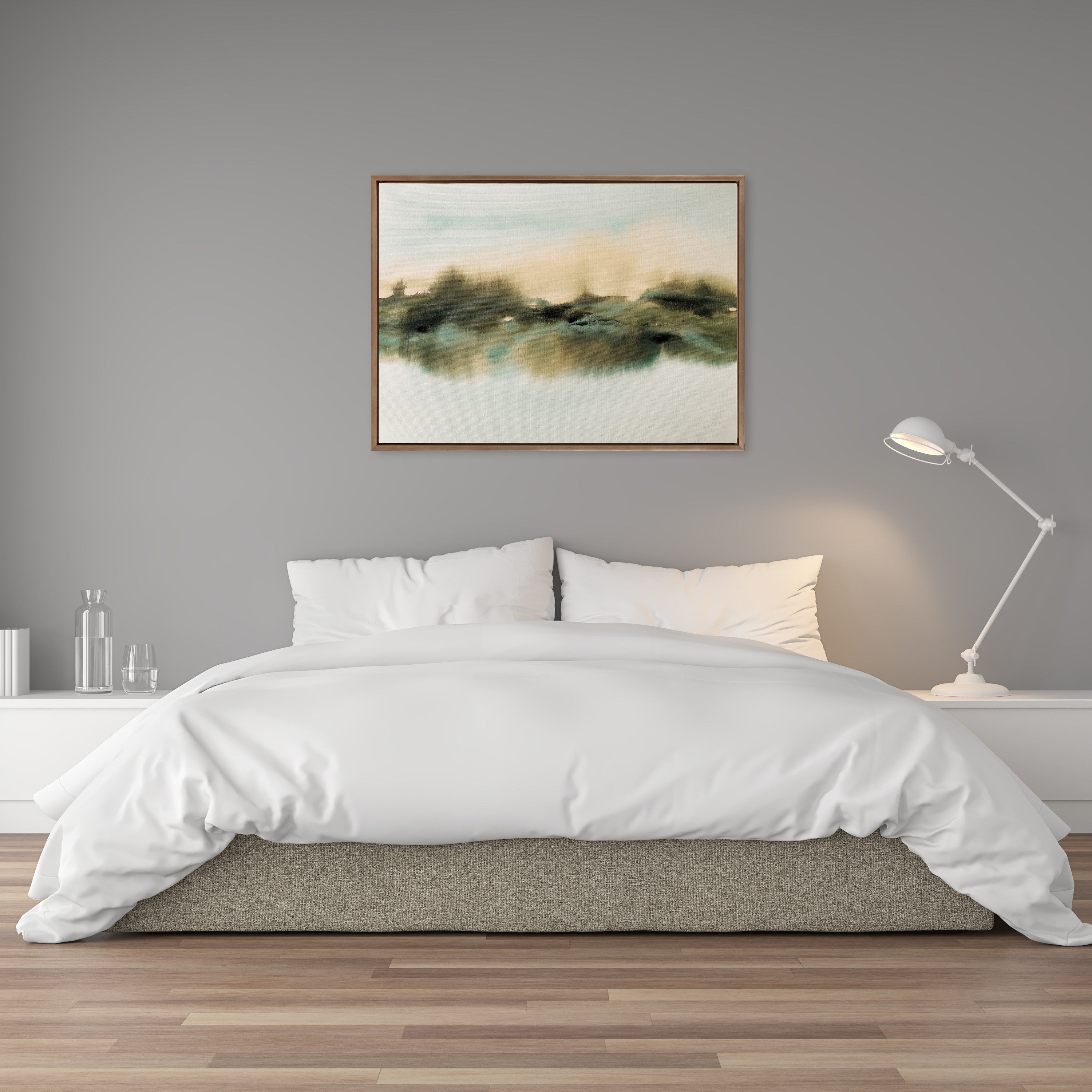 Framed Canvas 28x38 Sylvie Dark Gold 6