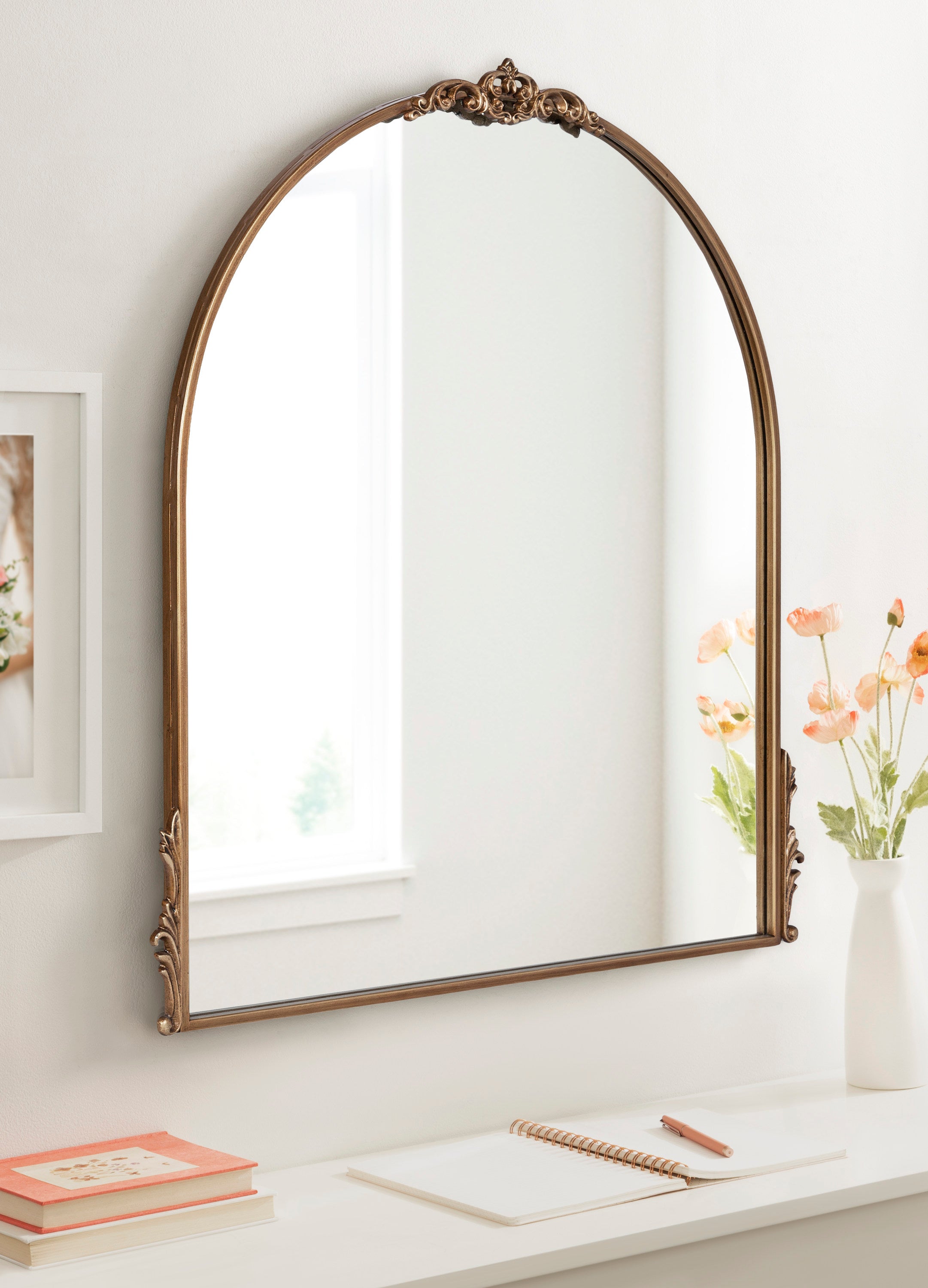 Arch Mirror Gold 32x30 6