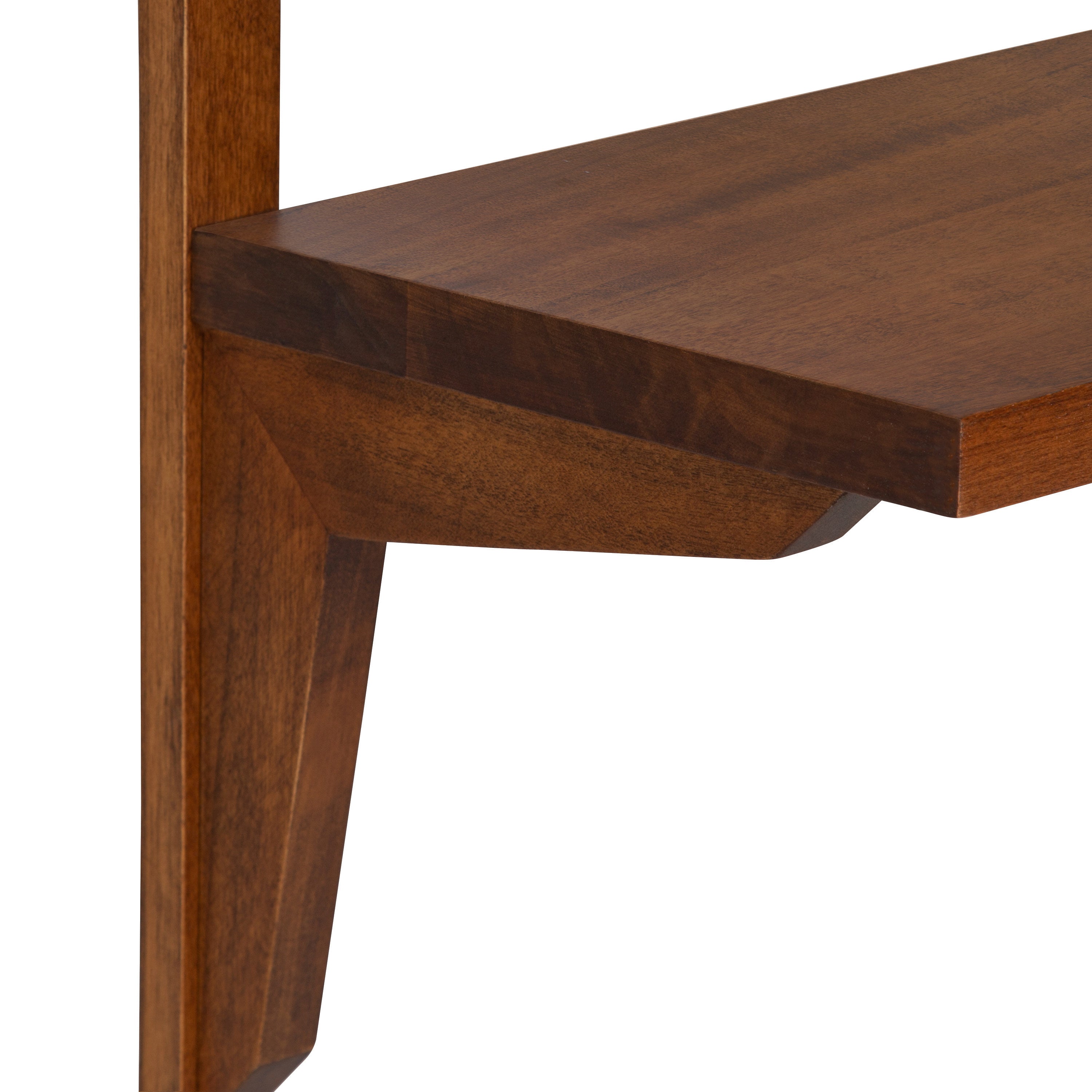 Accent Shelf Walnut Brown 24x8x24 4
