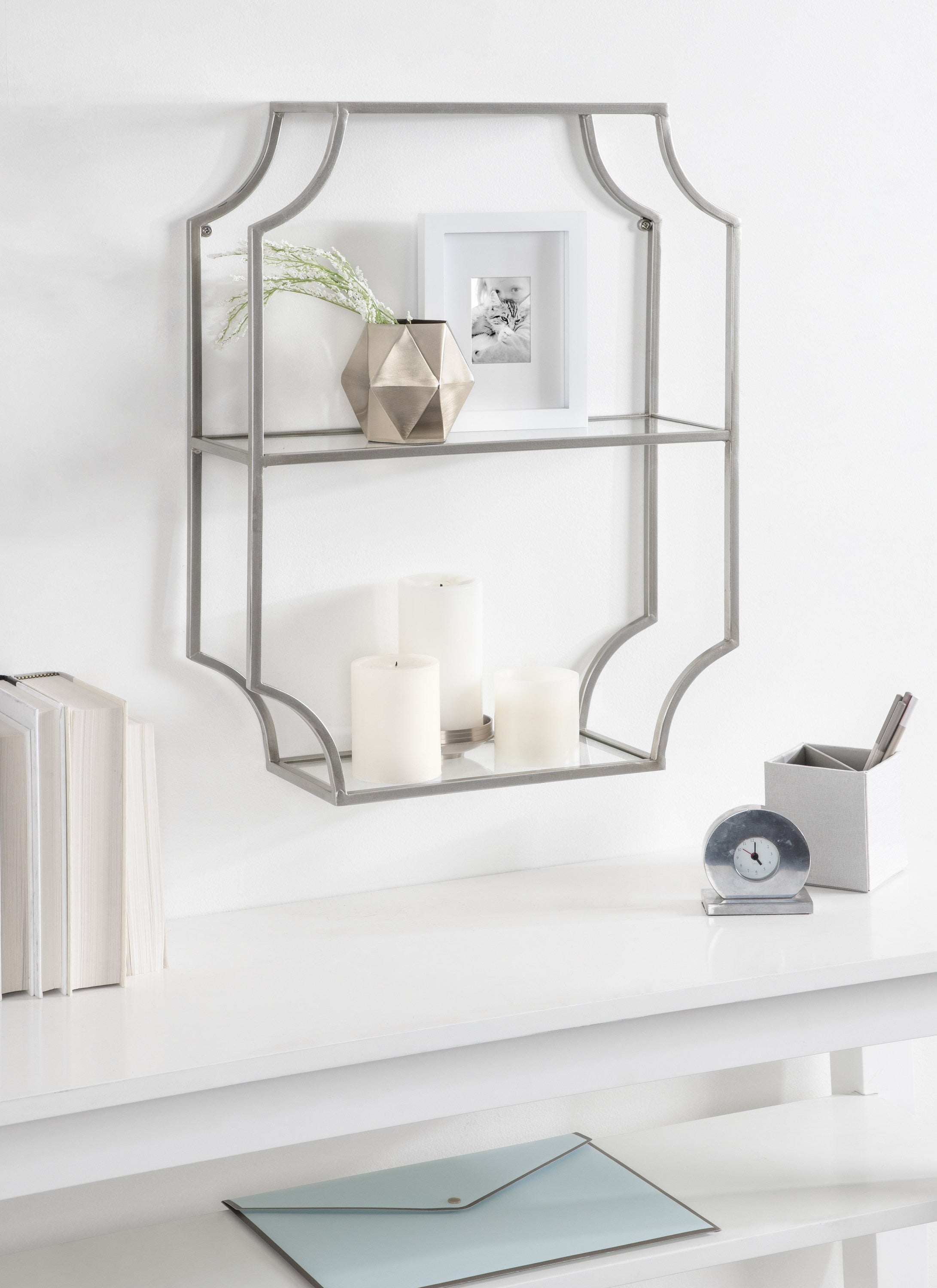 Accent Shelf Silver 18x24 6