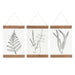 Plaque Rustic Brown 3 pc 12" 5