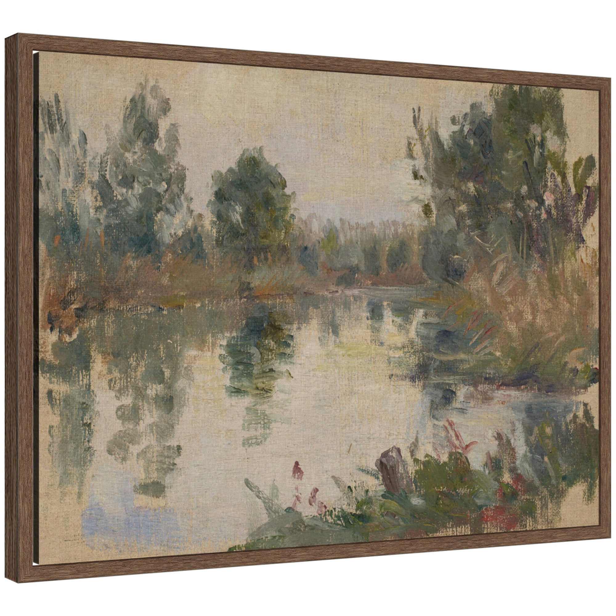 Framed Canvas Sylvie Walnut 24x18 1