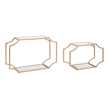 Accent Shelf Gold 2 Piece 18 inch 1