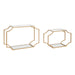 Accent Shelf Gold 2 Piece 18 inch 1