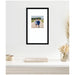 Wall Frame Svelte Noir Black 13x22 matted to 8x8 5
