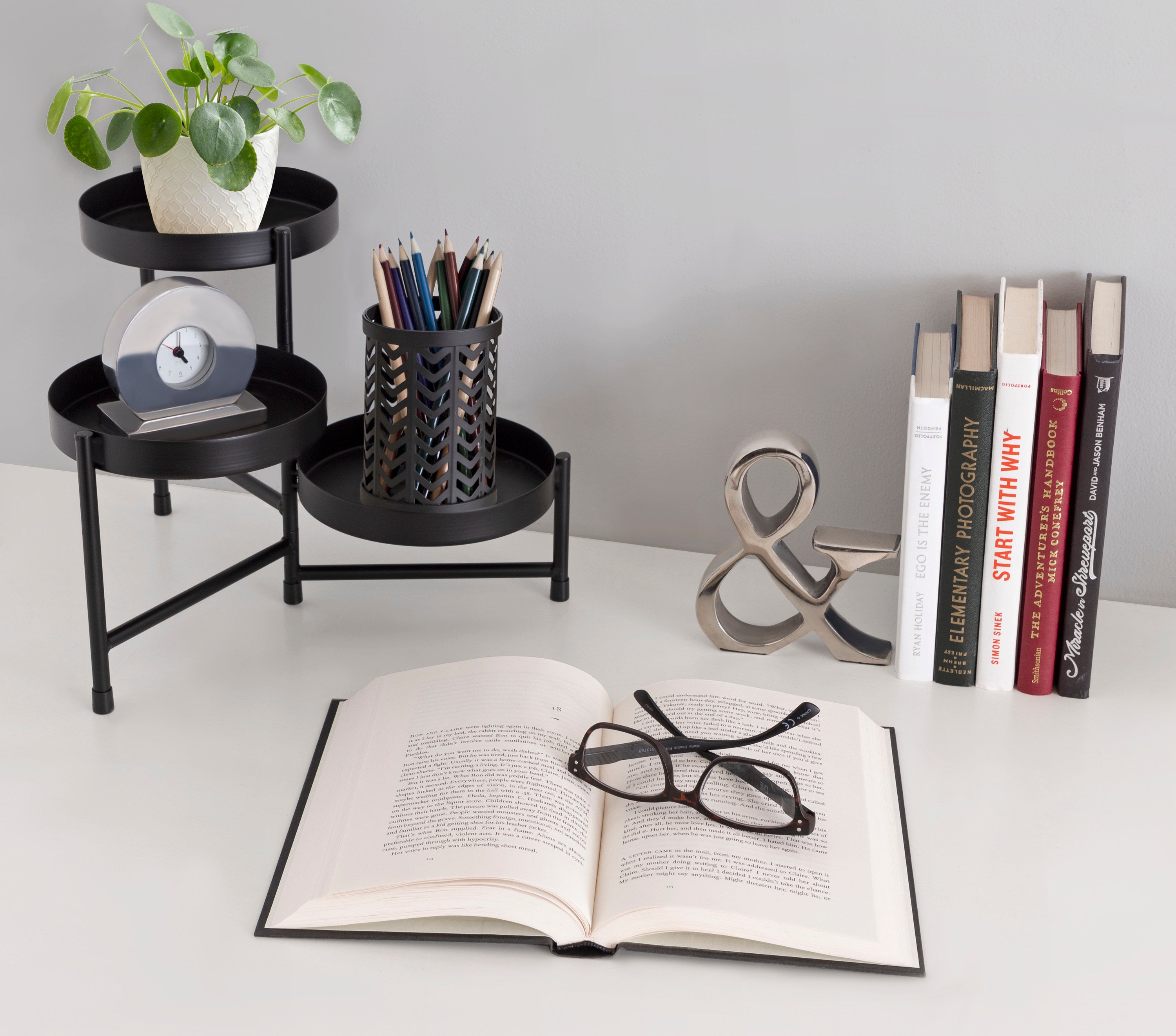 Tabletop Planter Black 7x7x10 6