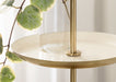Tiered Tray White Gold 12x12x15 8