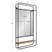 Functional Mirror Rustic Brown Gray 19x36 5