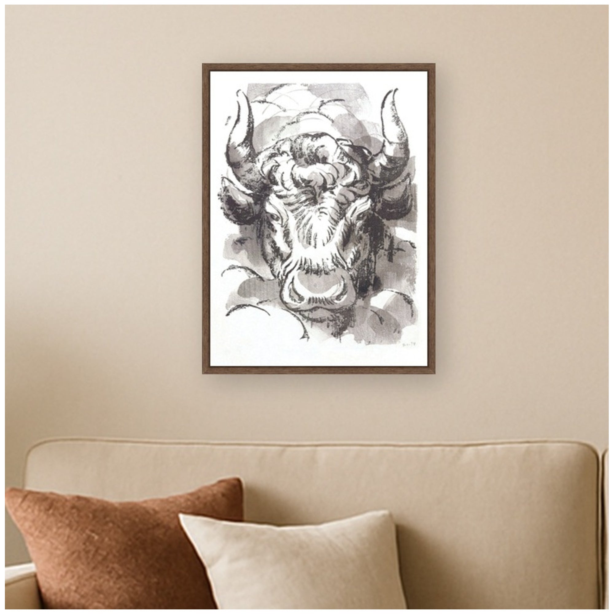 Framed Canvas 18x24 Sylvie Walnut 5
