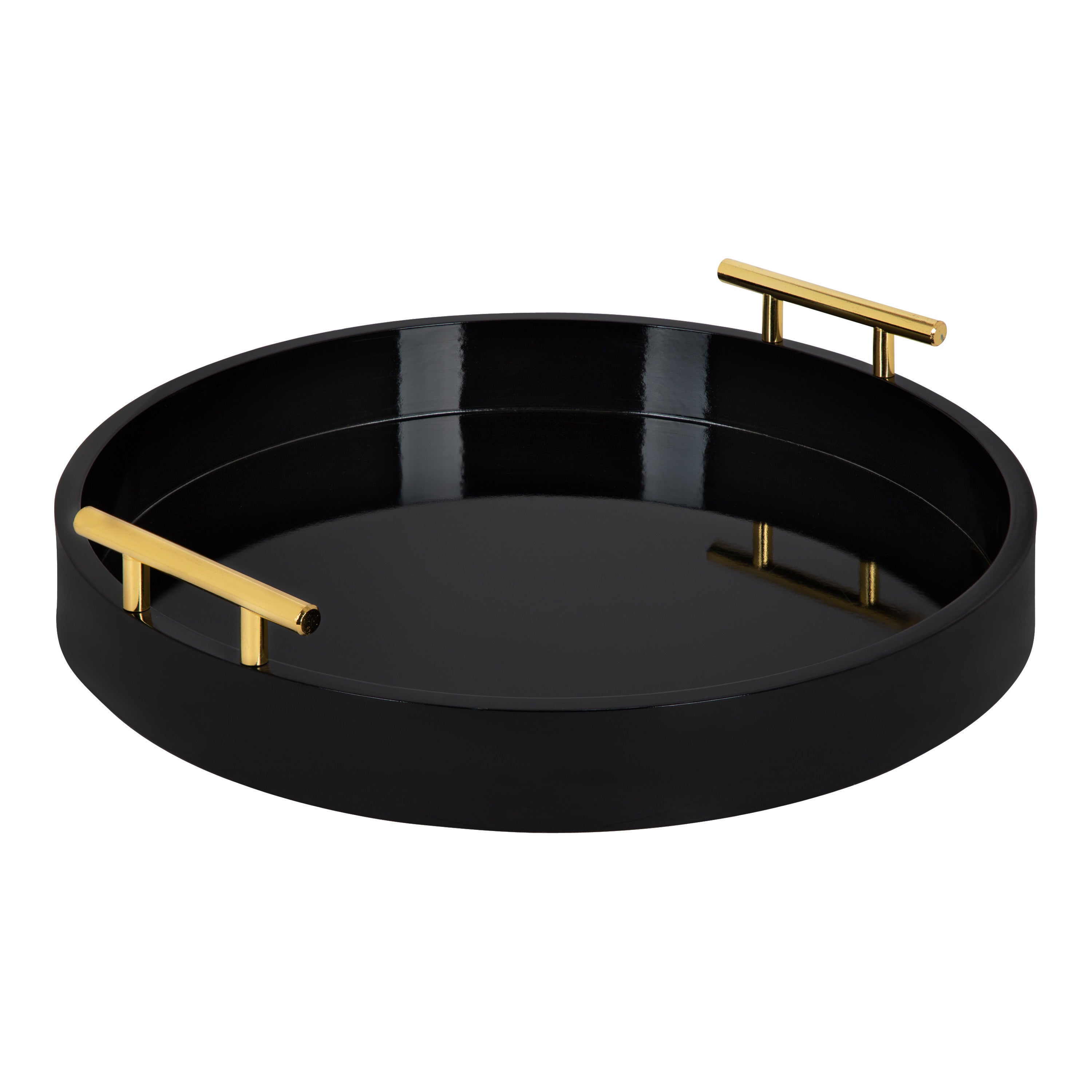 Single Tray Black 15.5" Diameter 1