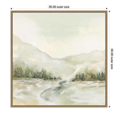 Framed Canvas Sylvie Dark Gold 30x30 2