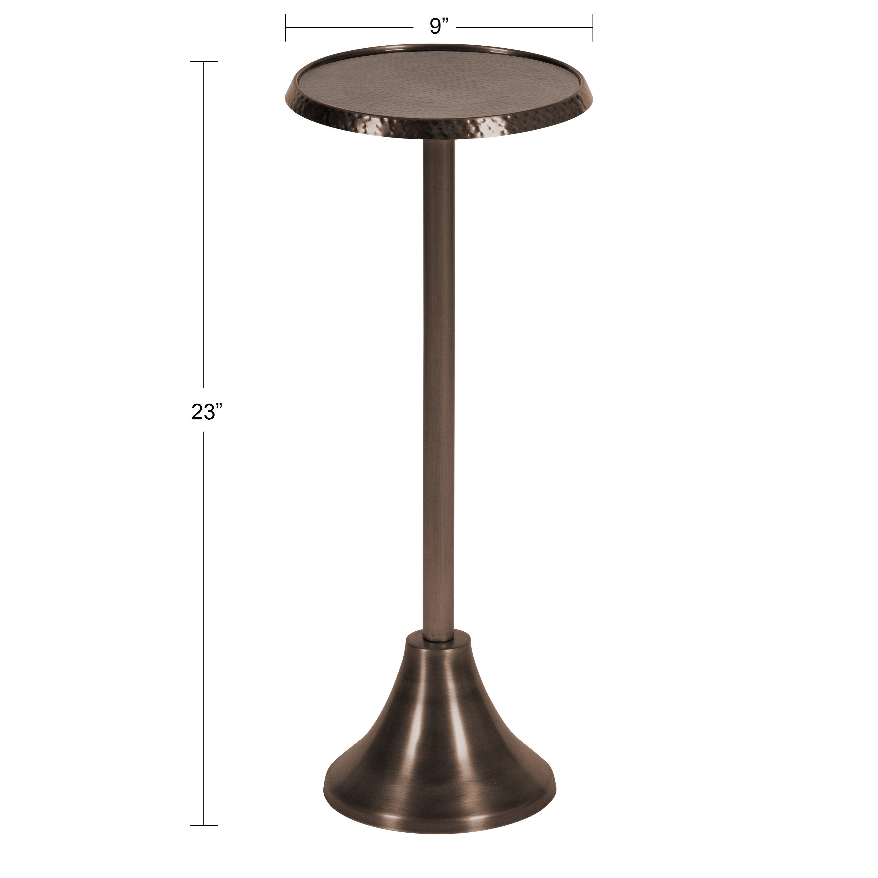 Drink Table Bronze 9x9x23 2