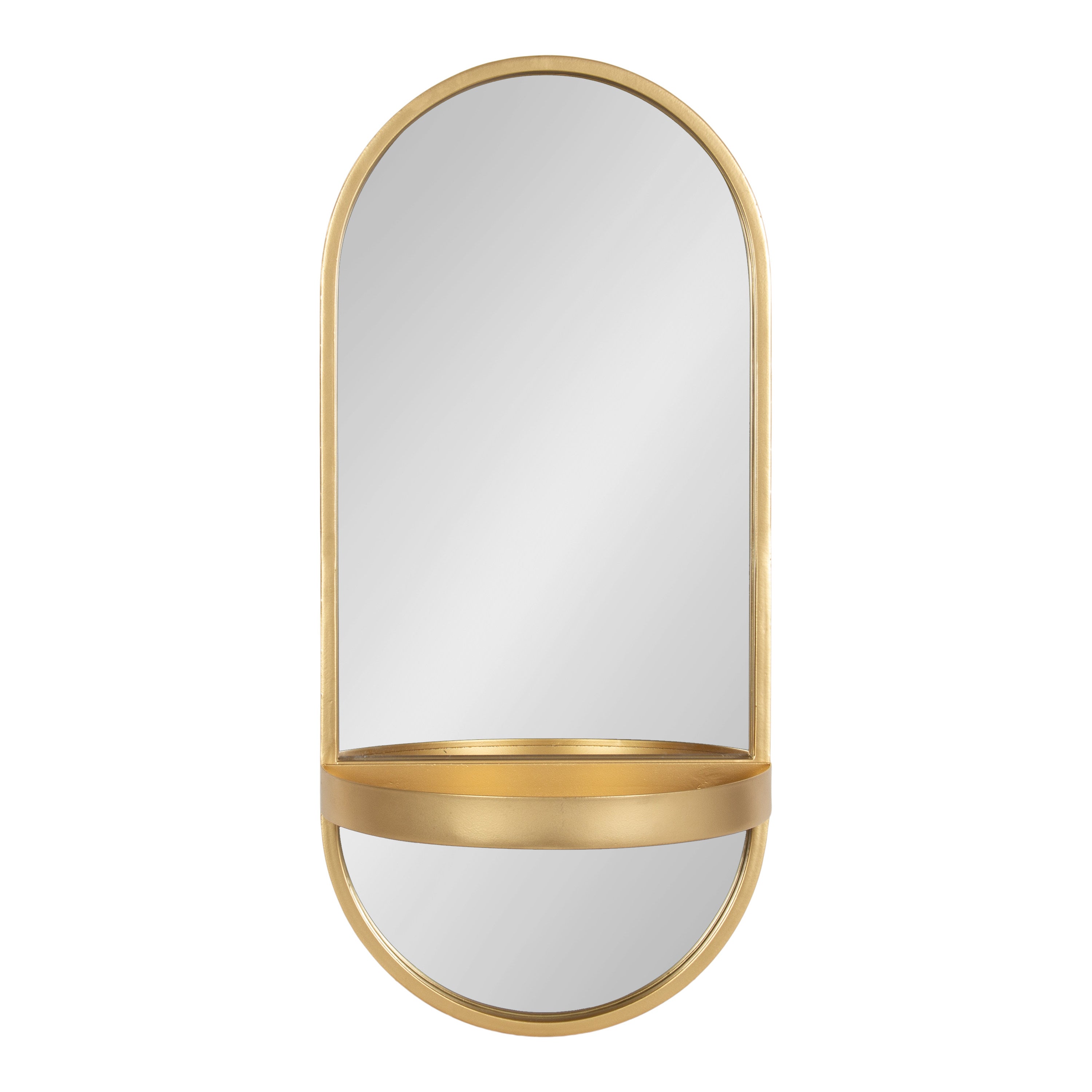 Estero Metal Wall Mirror with Shelf