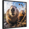 Funny Beaver Selfie by The Creative Bunch Studio