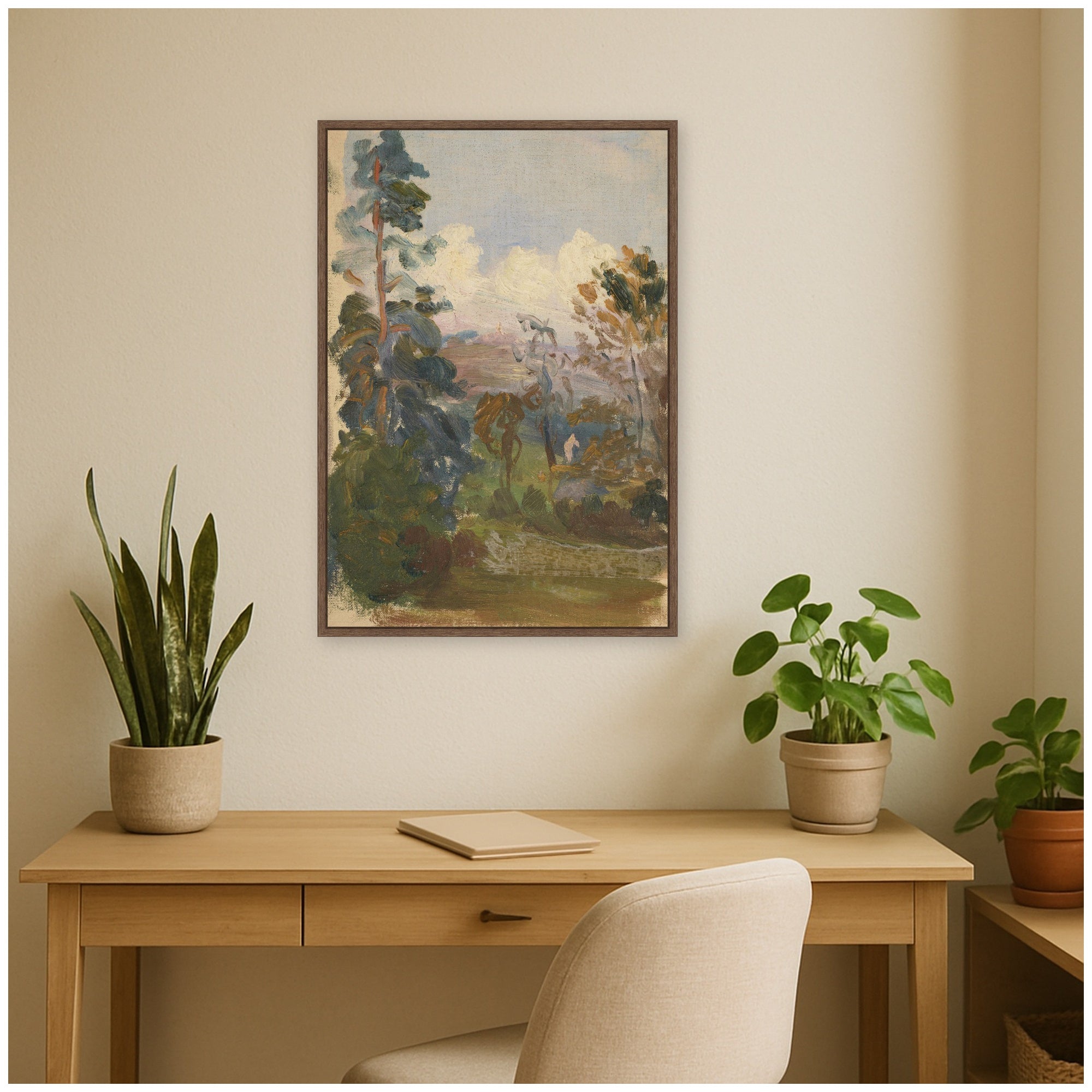 Framed Canvas 23x33 Sylvie Walnut 6