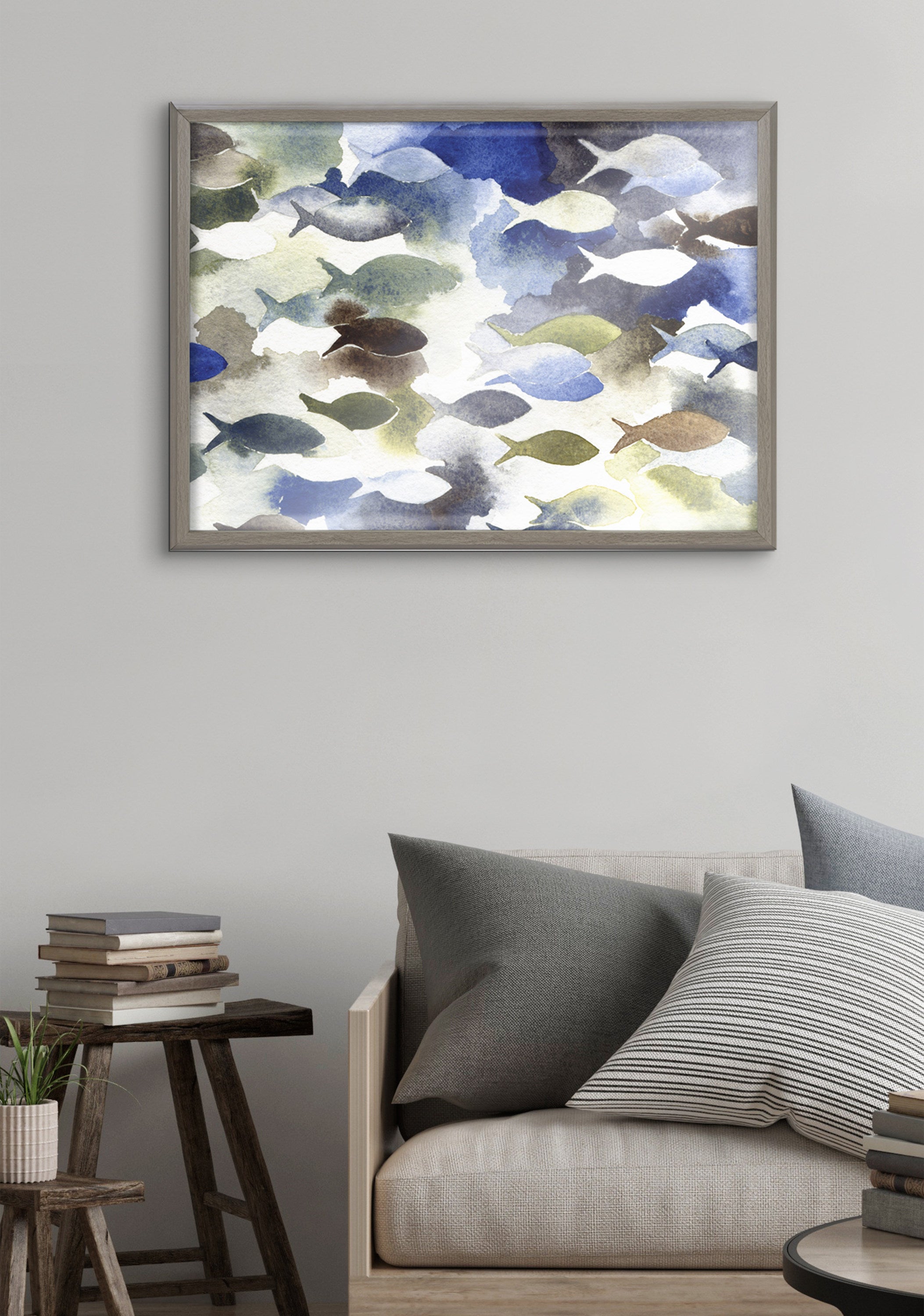 Blake Concurrent Framed Printed Glass by Janet Meinke-Lau