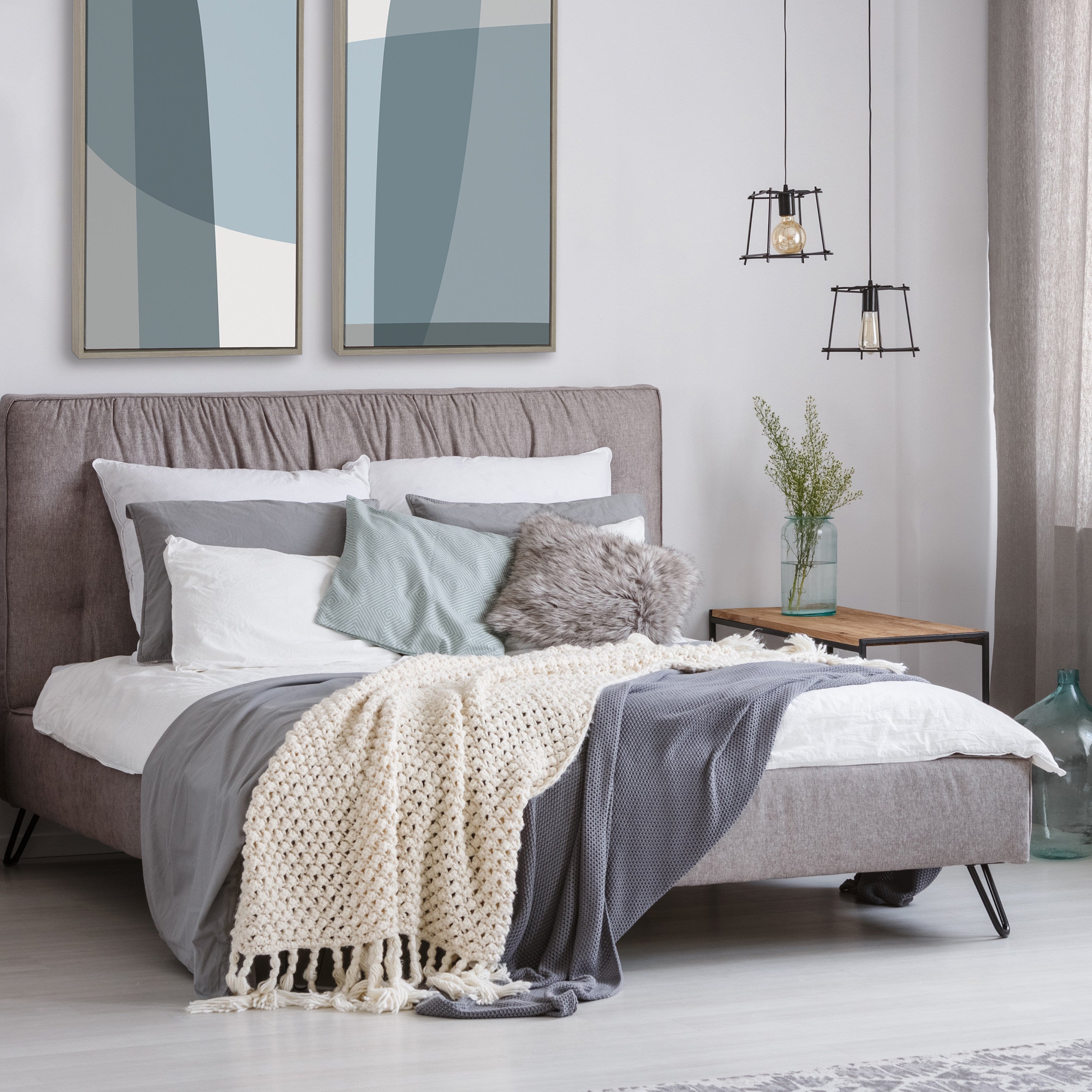 Art Set 2 Piece Set 23x33 Sylvie Graywash 5