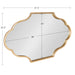 Scallop Mirror Gold 23x37 5