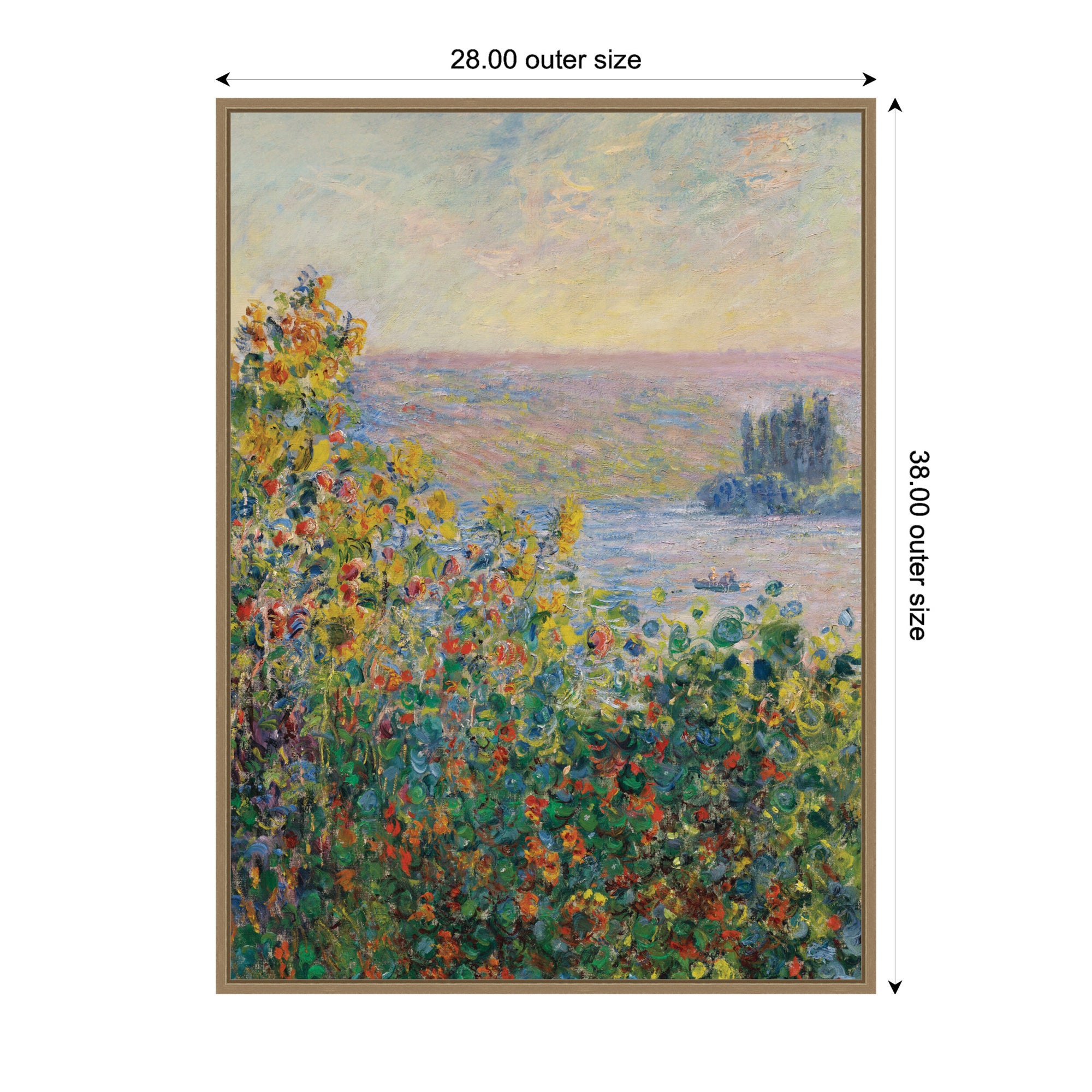 Framed Canvas 28x38 Sylvie Dark Gold 2