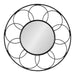 Round Mirror Black 34x34 1