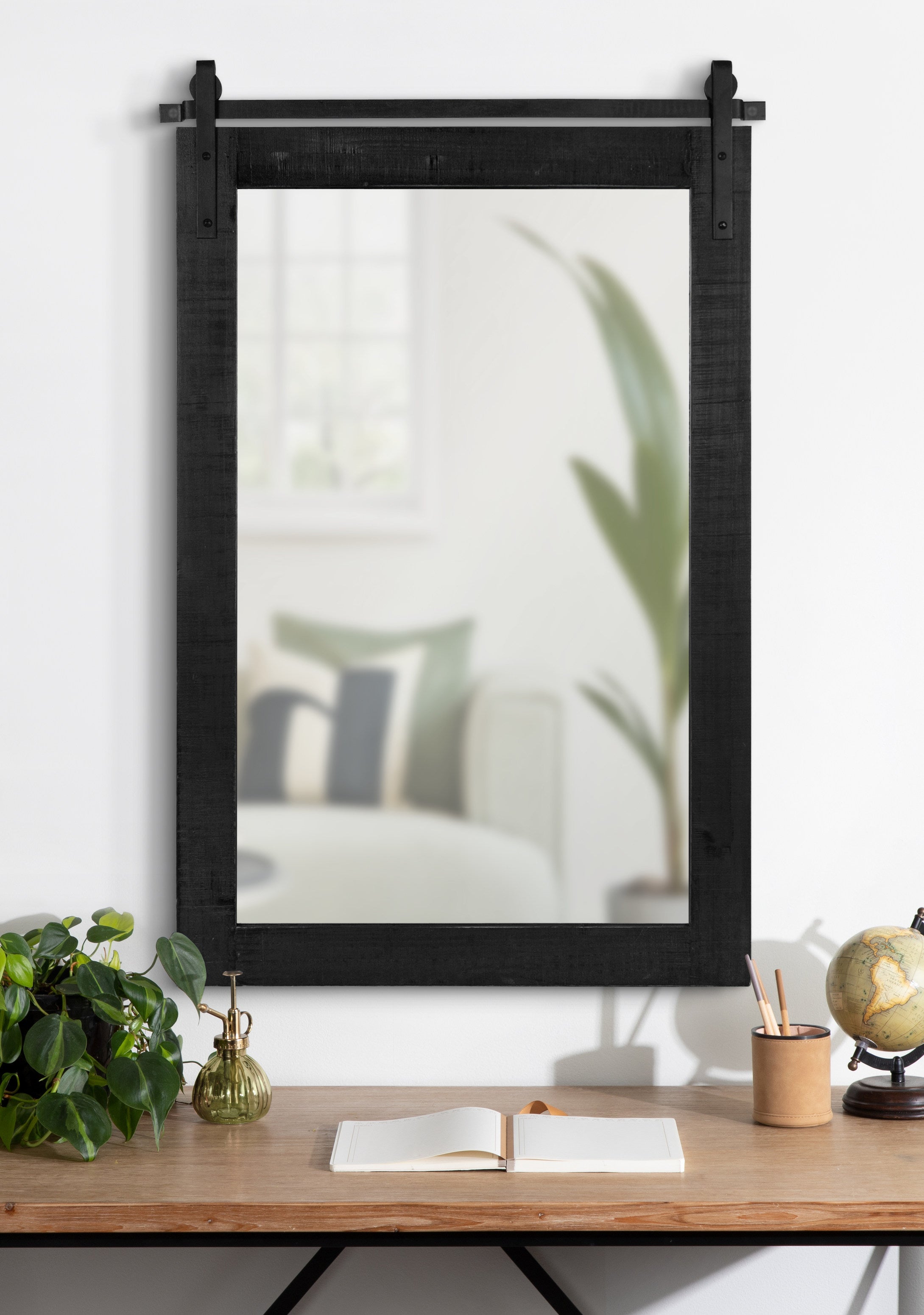 Rectangle Mirror Black 24x38 6