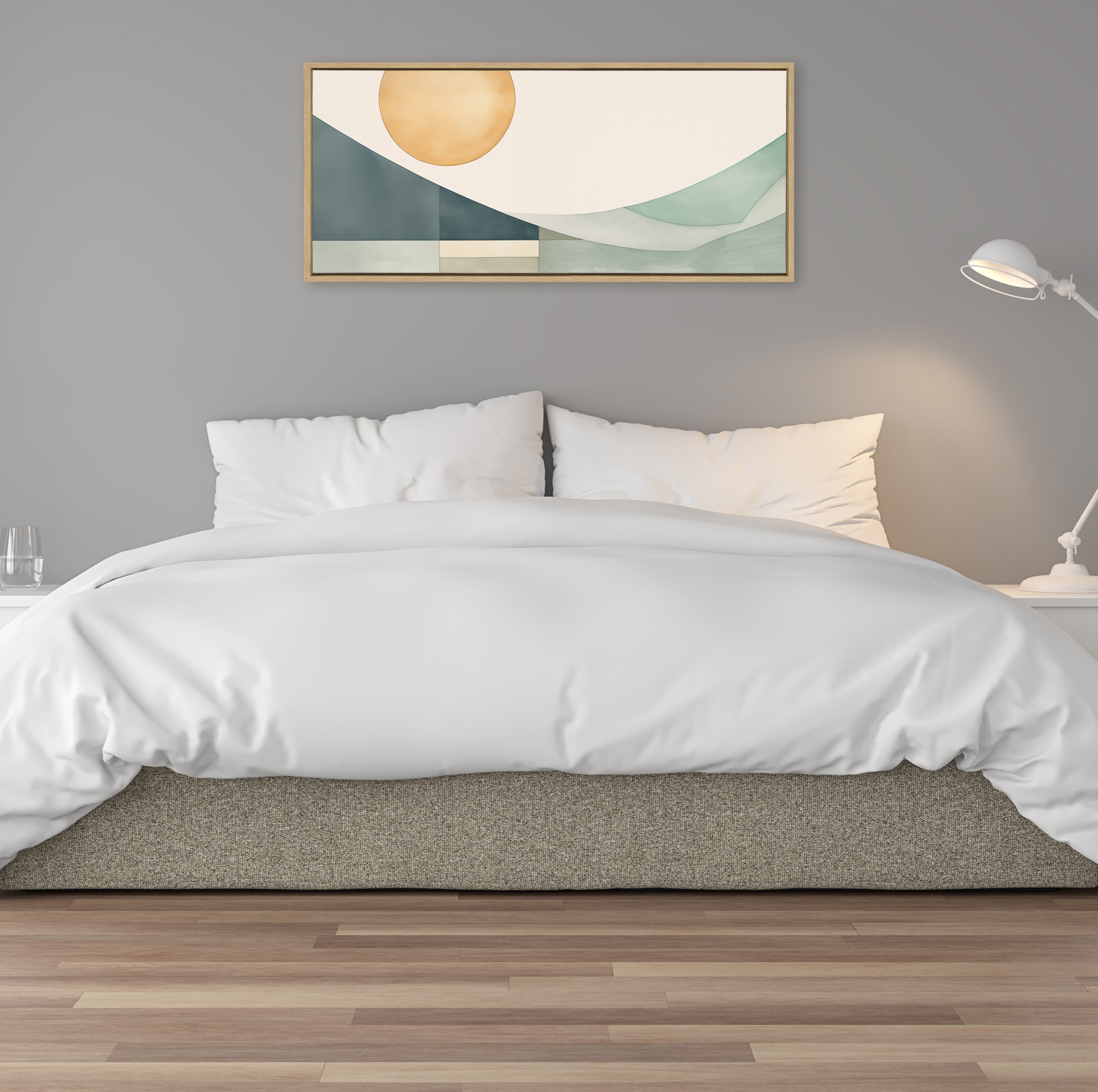 Framed Canvas 18x40 Sylvie Natural 4