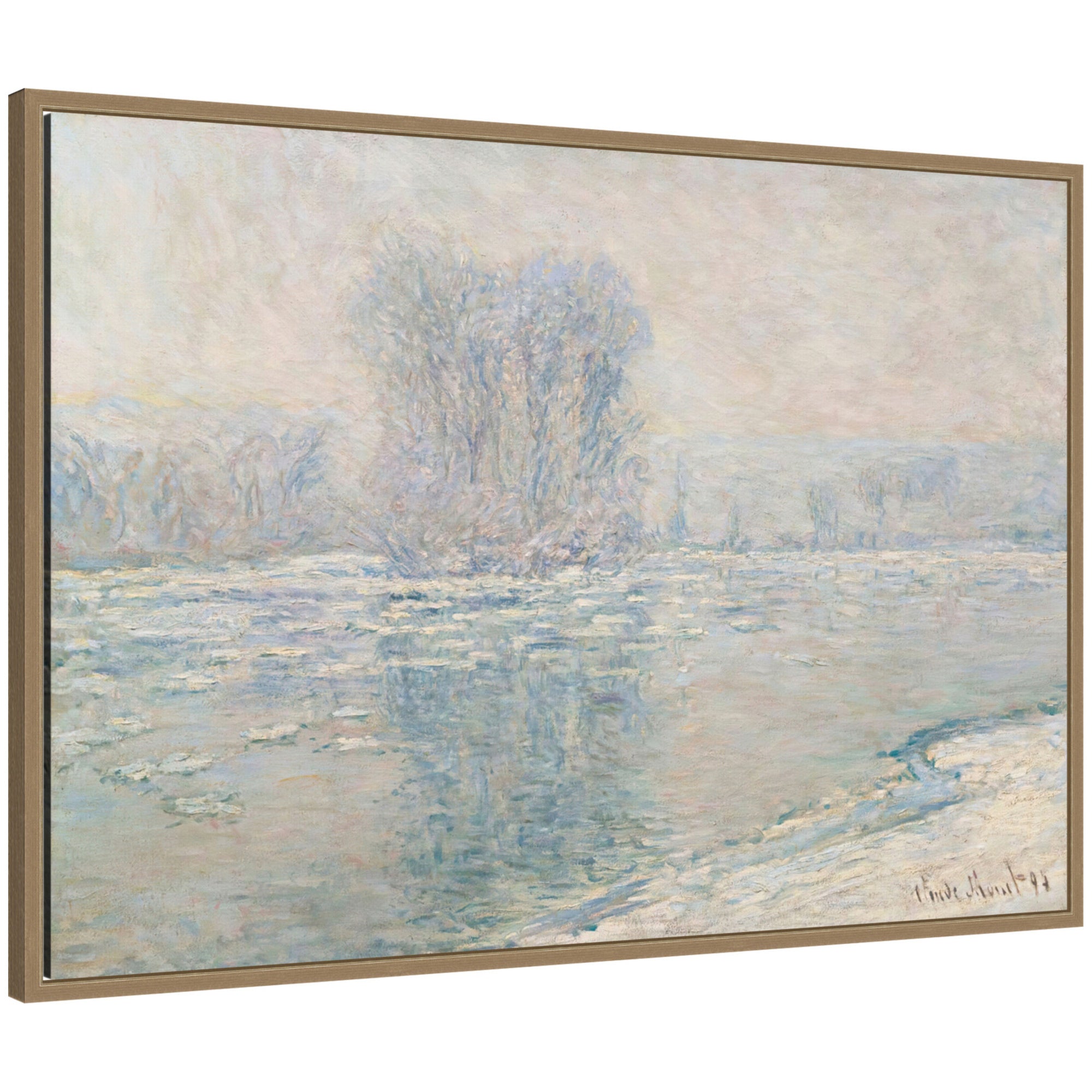 Framed Canvas Sylvie Dark Gold 33x23 1