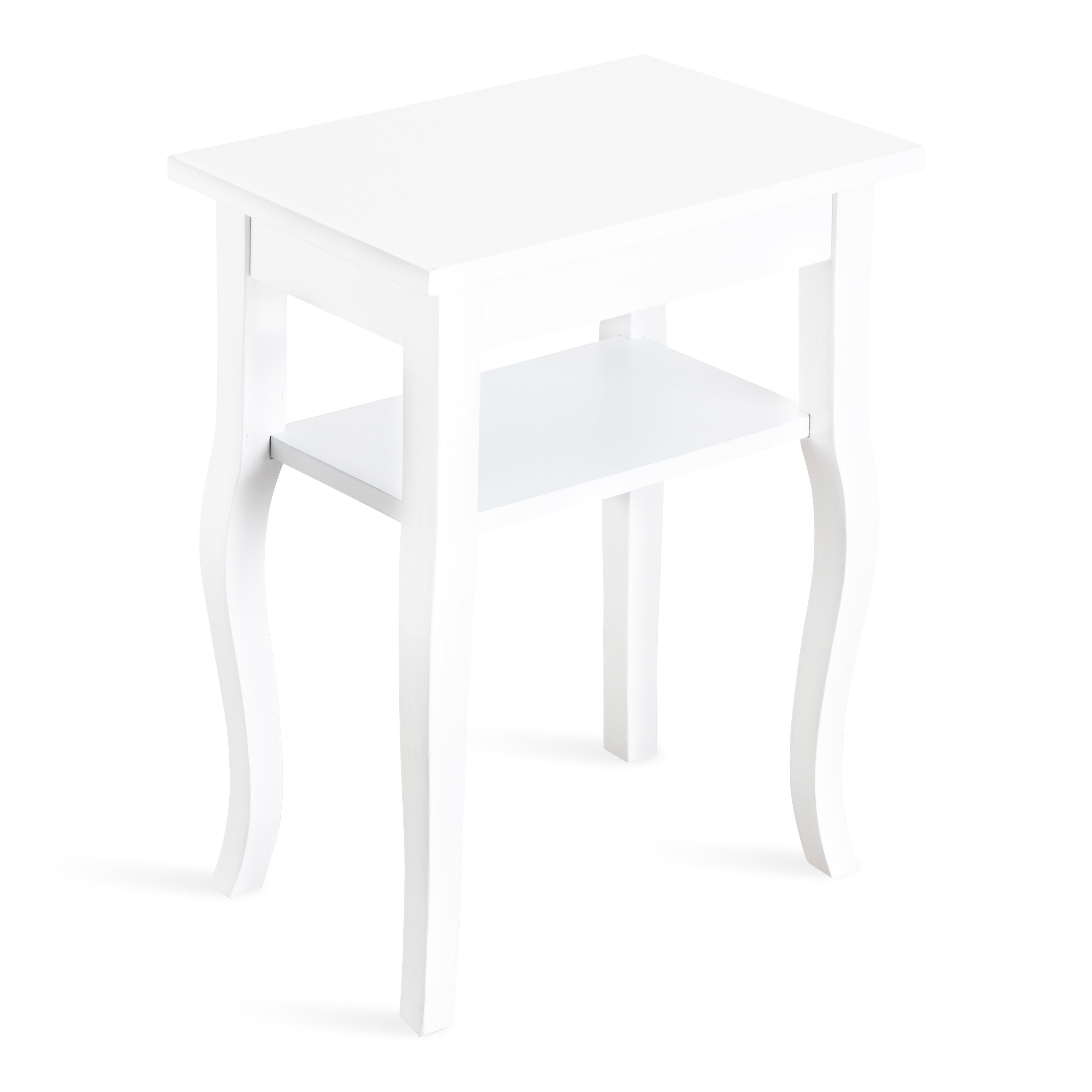 Side Table White 18x12x24 1