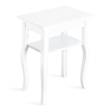Side Table White 18x12x24 1