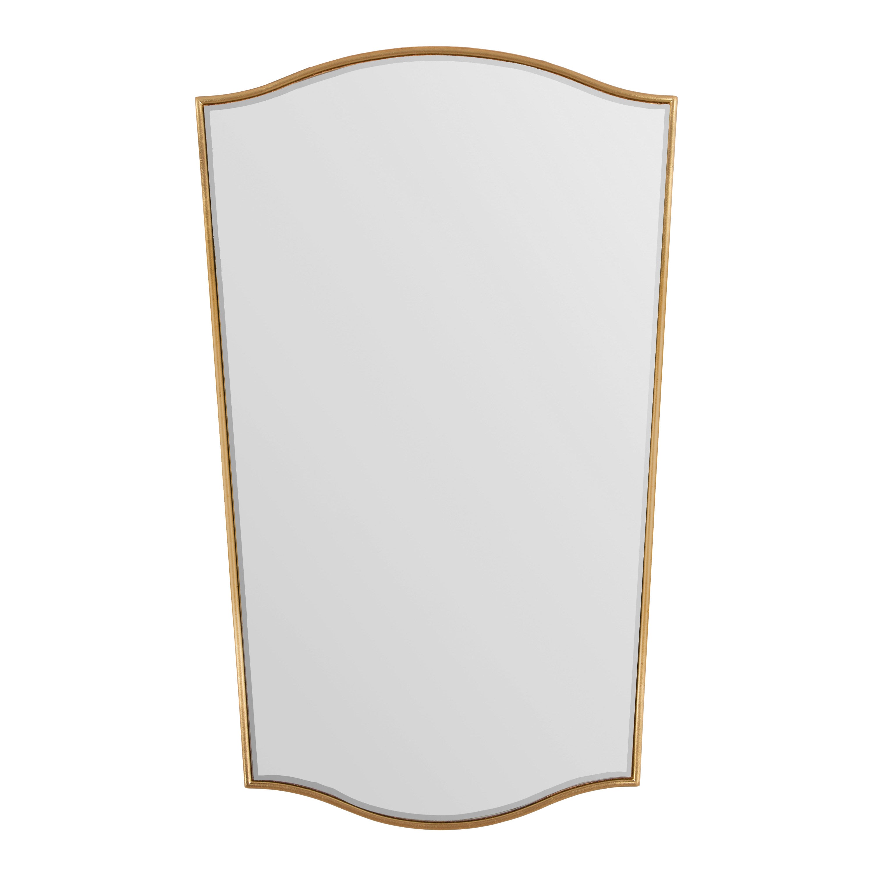Scallop Mirror Gold 22x36 1
