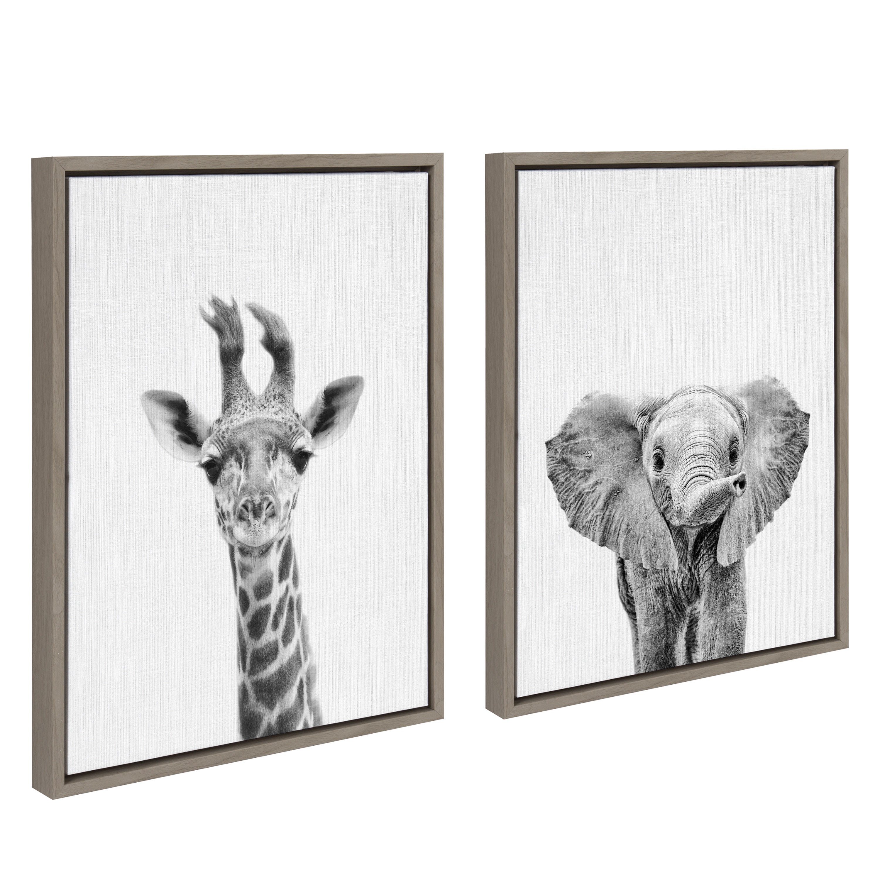 Art Set Sylvie Graywash 2 Piece Set 18x24 2