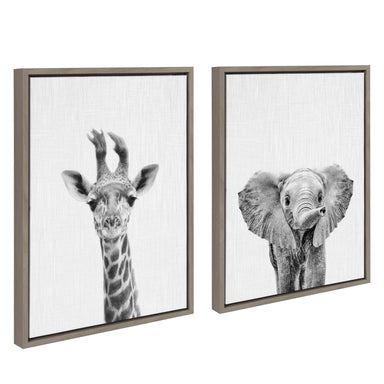 Art Set Sylvie Graywash 2 Piece Set 18x24 2