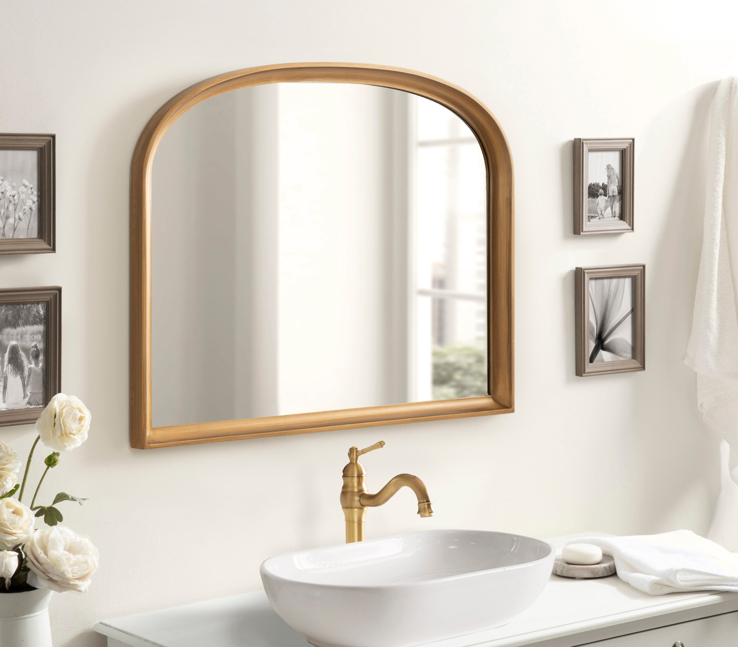 Arch Mirror Gold 34x28 6