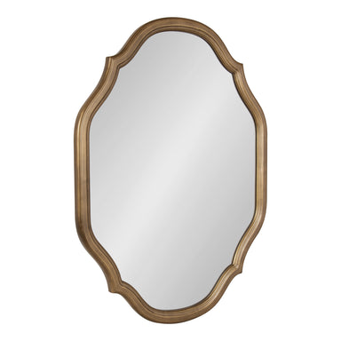 Scallop Mirror Gold 27x37 1
