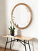 Round Mirror Rustic Brown 32x32 6