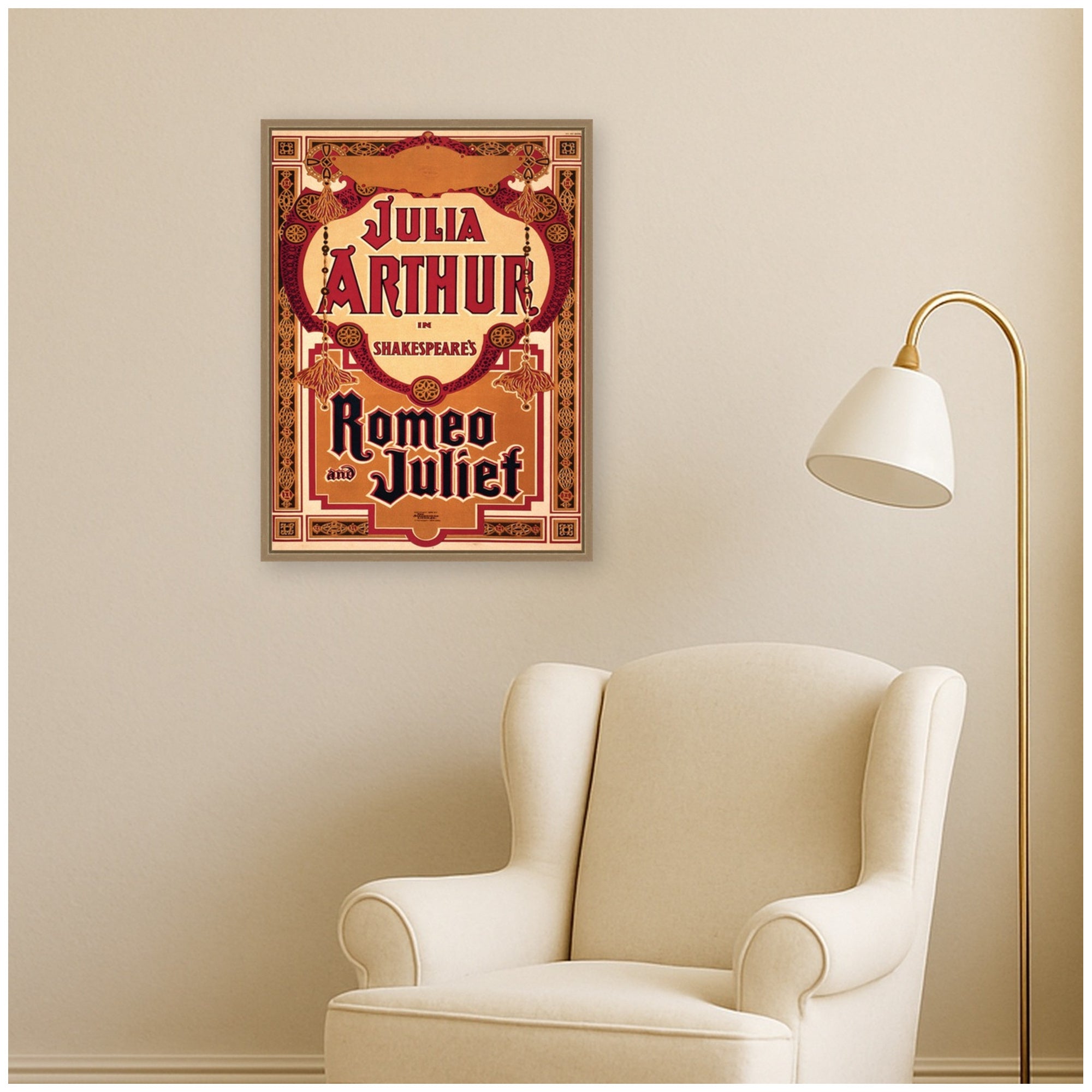 Framed Canvas 18x24 Sylvie Dark Gold 7