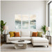 Framed Canvas Sylvie White 3 Piece Set 18x40 6
