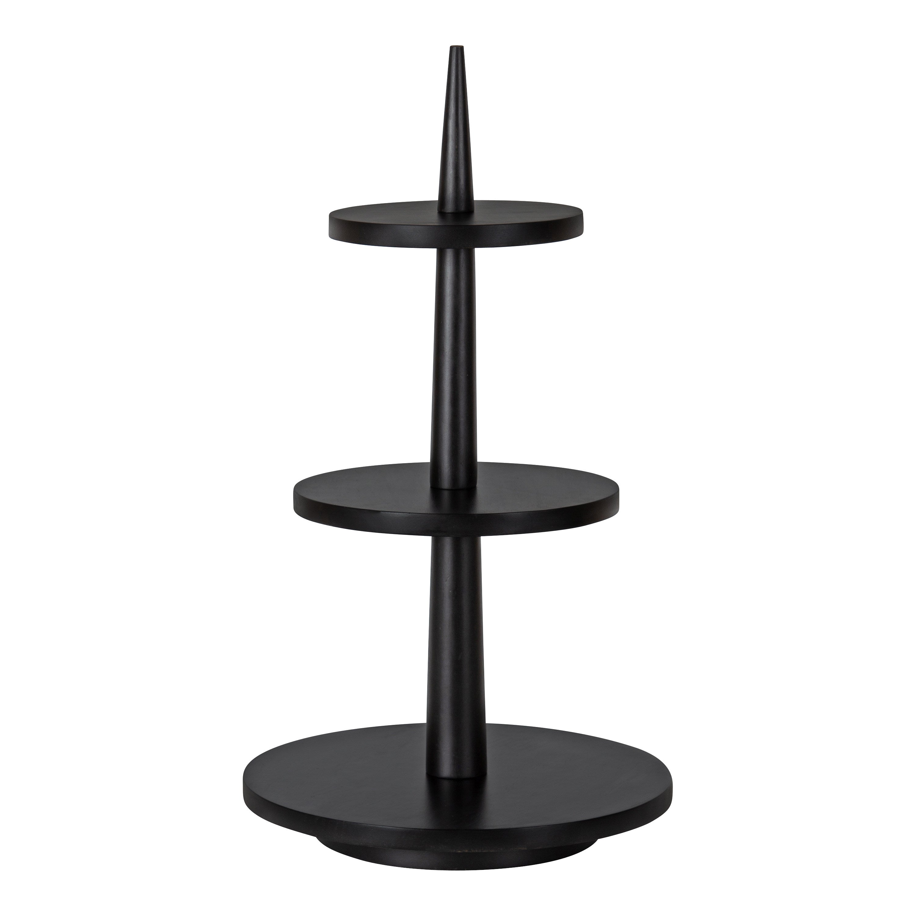 Serving Tray Black 12x12x23 1